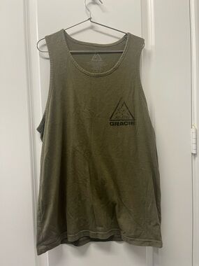 Gracie BJJ army Green Muscle Tank